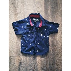 Boys 2T English Laundry Nautical & Skulls Button Up